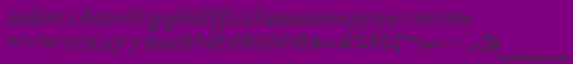 TruffletteRegular Font – Black Fonts on Purple Background