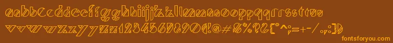 TruffletteRegular Font – Orange Fonts on Brown Background