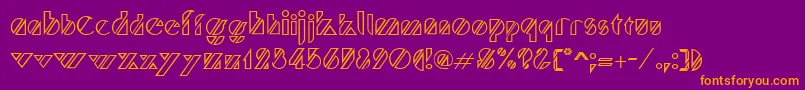 TruffletteRegular Font – Orange Fonts on Purple Background