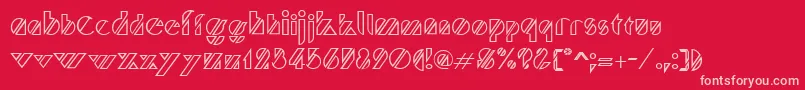 TruffletteRegular Font – Pink Fonts on Red Background