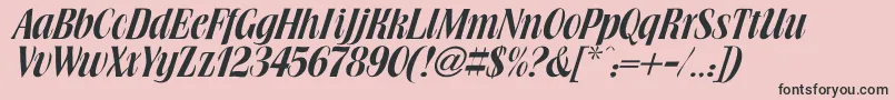 BookJacket Font – Black Fonts on Pink Background