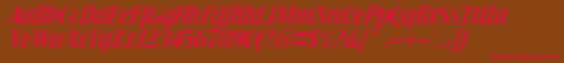 BookJacket Font – Red Fonts on Brown Background