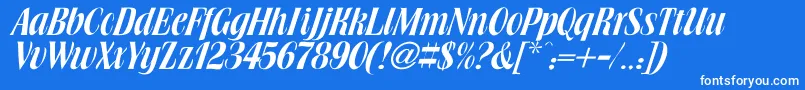 フォントBookJacket – 青い背景に白い文字