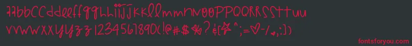 Hyperpunchpink Font – Red Fonts on Black Background