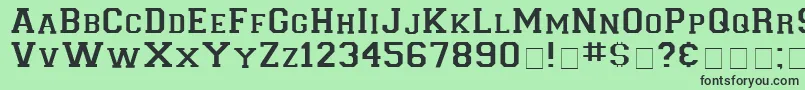 fuente LetterSweaterDisplaySsi – Fuentes Negras Sobre Fondo Verde