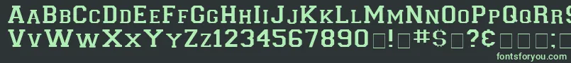 Police LetterSweaterDisplaySsi – polices vertes sur fond noir