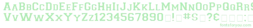 LetterSweaterDisplaySsi Font – Green Fonts on White Background