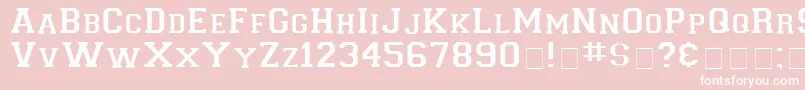 LetterSweaterDisplaySsi Font – White Fonts on Pink Background