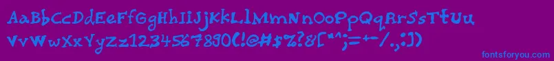 Шрифт Chairg – синие шрифты на фиолетовом фоне