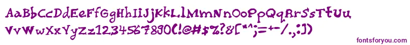 Шрифт Chairg – фиолетовые шрифты