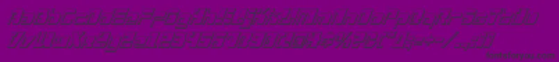 Drosselmeyer3Dital Font – Black Fonts on Purple Background