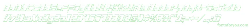 Drosselmeyer3Dital-Schriftart – Grüne Schriften auf weißem Hintergrund