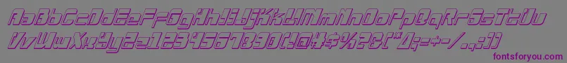 Drosselmeyer3Dital Font – Purple Fonts on Gray Background