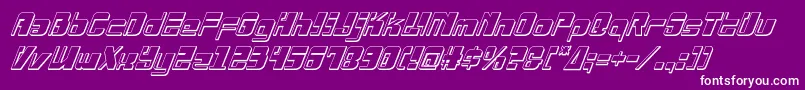 Drosselmeyer3Dital Font – White Fonts on Purple Background