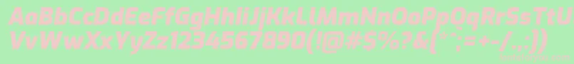 fuente ExoBlackitalic – Fuentes Rosadas Sobre Fondo Verde
