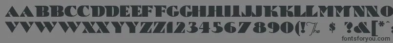 Шрифт BricABraque – чёрные шрифты на сером фоне
