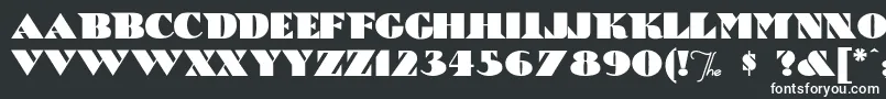 フォントBricABraque – 白い文字