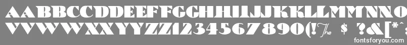 BricABraque Font – White Fonts on Gray Background
