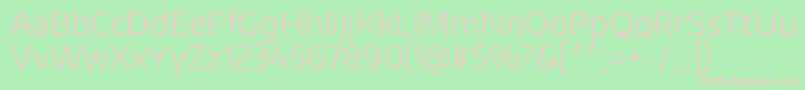 EncodesansLight Font – Pink Fonts on Green Background