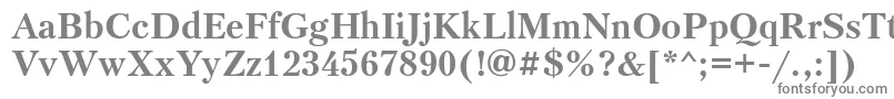 フォントPtr75C – 白い背景に灰色の文字