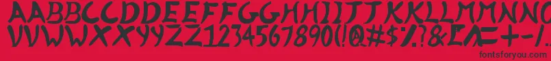 フォントKillerinstinct2v3.5 – 赤い背景に黒い文字