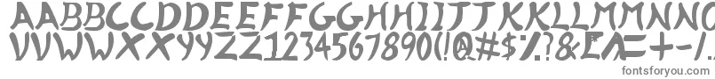 フォントKillerinstinct2v3.5 – 白い背景に灰色の文字
