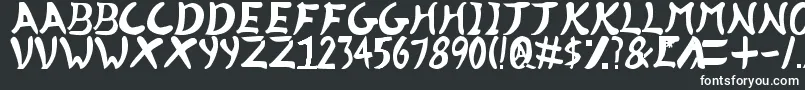 Шрифт Killerinstinct2v3.5 – белые шрифты на чёрном фоне