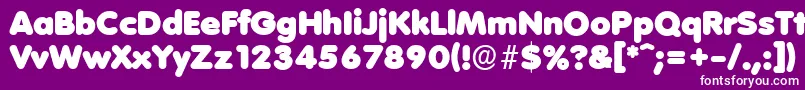 Шрифт VolkswagenserialBlackRegular – белые шрифты на фиолетовом фоне