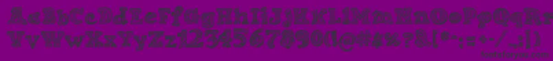 SketchNice-fontti – mustat fontit violetilla taustalla