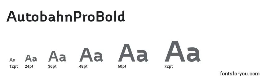 AutobahnProBold Font Sizes