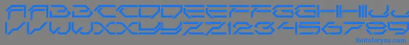 CorruptorCleanLdr Font – Blue Fonts on Gray Background