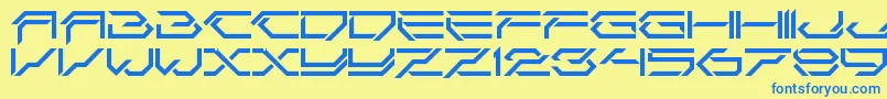 Lisätietoja CorruptorCleanLdr-fontista CorruptorCleanLdr-fontti – siniset fontit keltaisella taustalla
