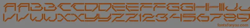 Więcej informacji o czcionce CorruptorCleanLdr Czcionka CorruptorCleanLdr – brązowe czcionki na szarym tle