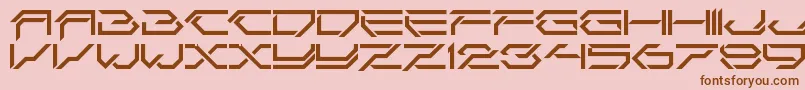 Weitere Informationen zur CorruptorCleanLdr-Schriftart CorruptorCleanLdr-Schriftart – Braune Schriften auf rosa Hintergrund