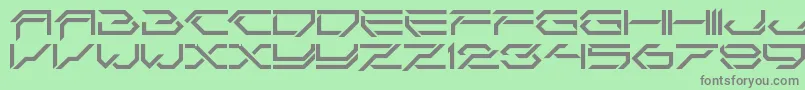 fuente CorruptorCleanLdr – Fuentes Grises Sobre Fondo Verde