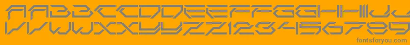 Шрифт CorruptorCleanLdr – серые шрифты на оранжевом фоне