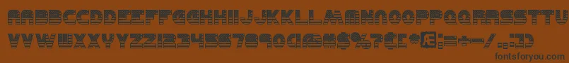 United Font – Black Fonts on Brown Background