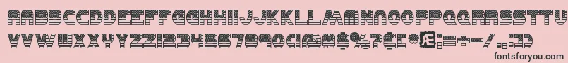 More about United Font United Font – Black Fonts on Pink Background