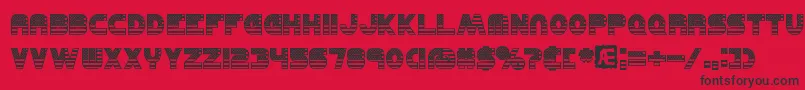United Font – Black Fonts on Red Background