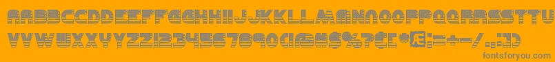 United Font – Gray Fonts on Orange Background