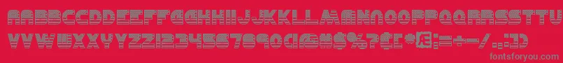 United Font – Gray Fonts on Red Background