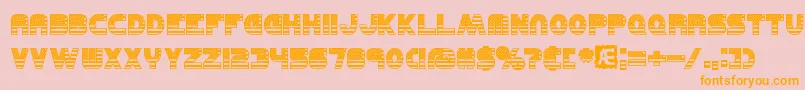 United Font – Orange Fonts on Pink Background