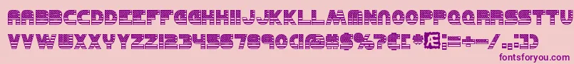 United Font – Purple Fonts on Pink Background