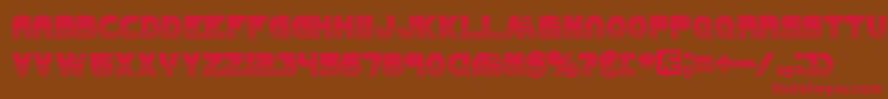 United Font – Red Fonts on Brown Background
