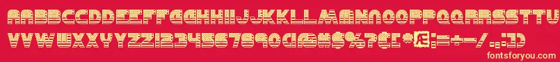 United Font – Yellow Fonts on Red Background