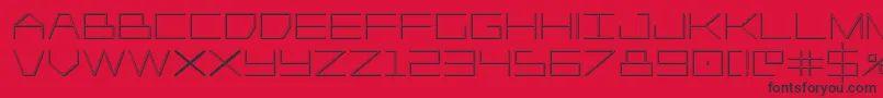 Player1up3D Font – Black Fonts on Red Background