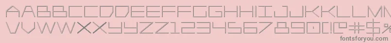 Player1up3D Font – Gray Fonts on Pink Background