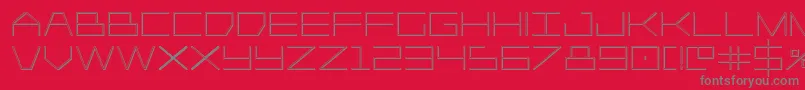 Player1up3D Font – Gray Fonts on Red Background