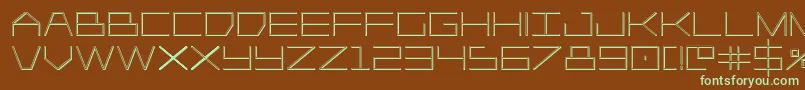 Player1up3D Font – Green Fonts on Brown Background