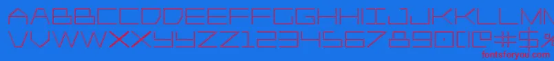 Player1up3D Font – Red Fonts on Blue Background
